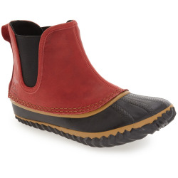 Women's Sorel 'Out N About (TM) ' Waterproof Chelsea Boot, Size 7.5 M - Red