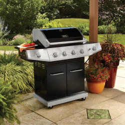 Better Homes and Gardens 4-Burner Gas Grill with Side Burner and Searing Side Burner, Black Image Missing