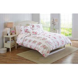 Better Homes and Gardens 5-Piece Floral Ruching Bedding Comforter Set