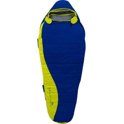 Ozark Trail 10-Degree Adult Thinsulate Packable Size Adjustable Sleeping Bag, Blue/Lime