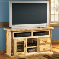 Mountain Woods Furniture Aspen TV Centers - Natural Image Missing