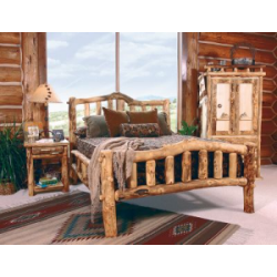Mountain Woods Furniture Snowload II Bed - Natural Image Missing