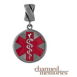 Charmed Memories Medical Alert Charm Sterling Silver