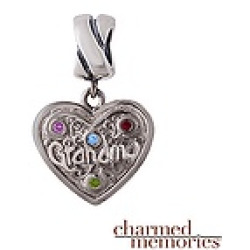 Charmed Memories Family Grandma Charm Sterling Silver