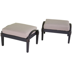 Astoria Club Ottomans - Slate Grey