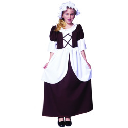 Colonial Girl Child Halloween Costume Medium (8-10)