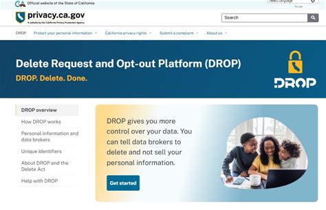 DROP California registry