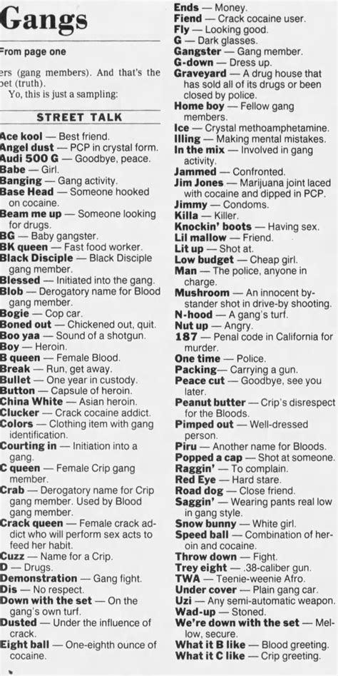 Mac-10 gang slang