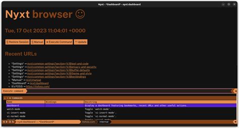 Nyxt keyboard browser