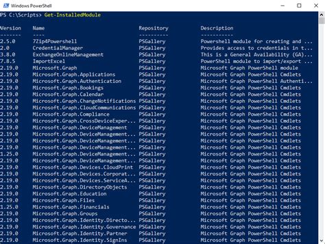 PowerShell Gallery modules