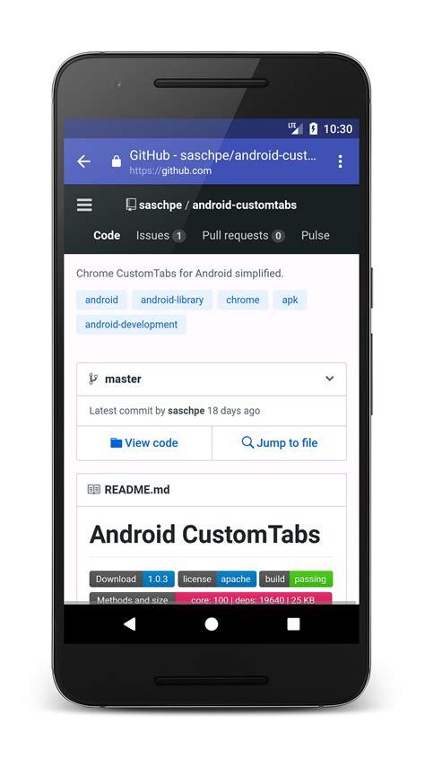 android custom tabs developer
