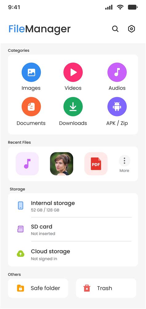 basic file manager app