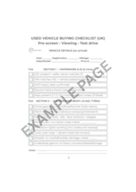 buying mistakes checklist