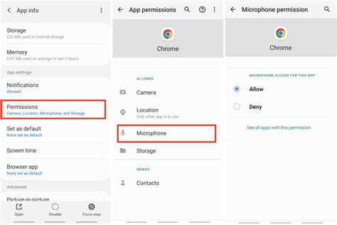 checking app permissions phone settings