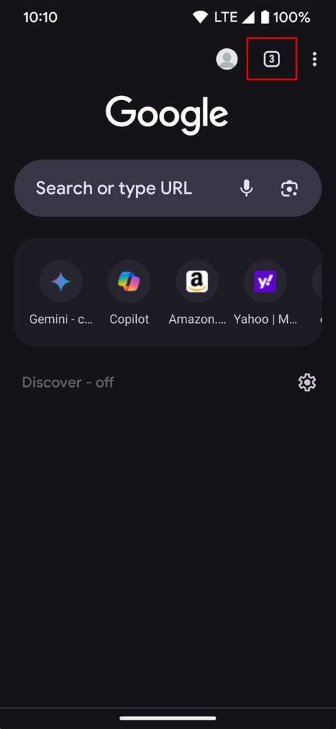 chrome tab switcher icon