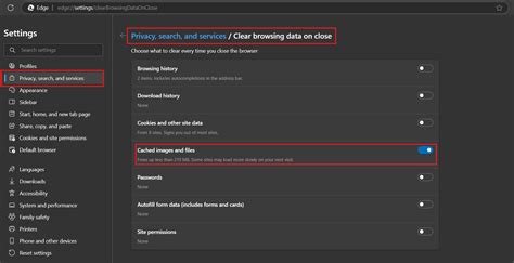 clear cache steps