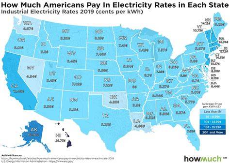 electricity rate map