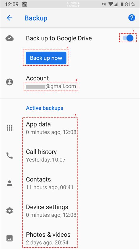 google photos backup toggle