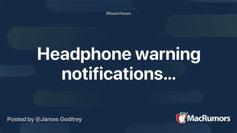 headphone limitations warning