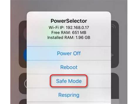 iPhone safe mode alternative