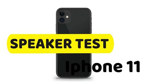 iPhone speaker test