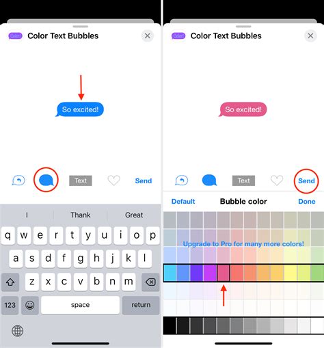 imessage bubble colors