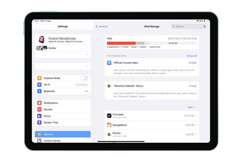 ipad storage app list