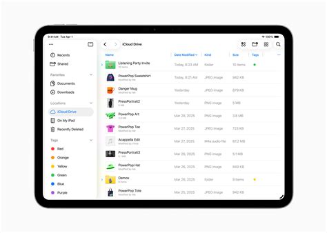 ipados apps settings folder