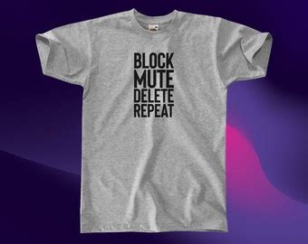 mute delete block options