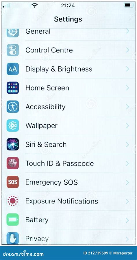 phone settings menus comparison