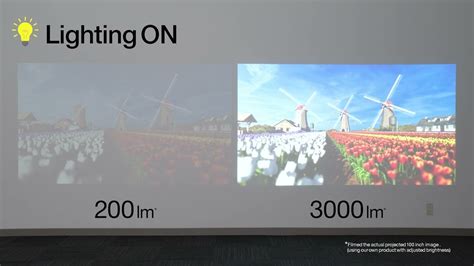 projector brightness ambient light