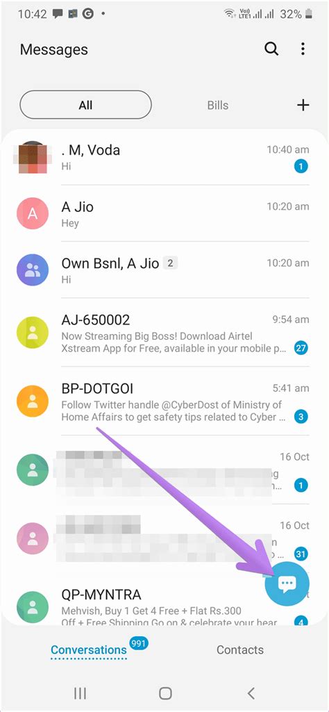 samsung messages group chat