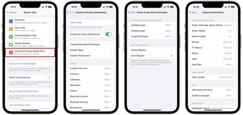 screen time content restrictions