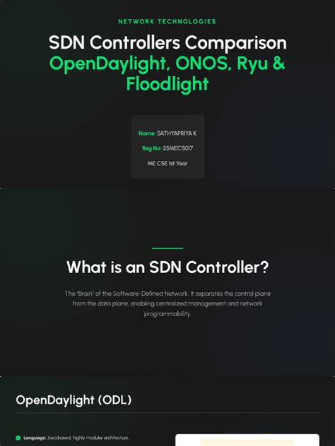 sdn controllers comparison
