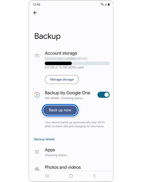 single google account backup