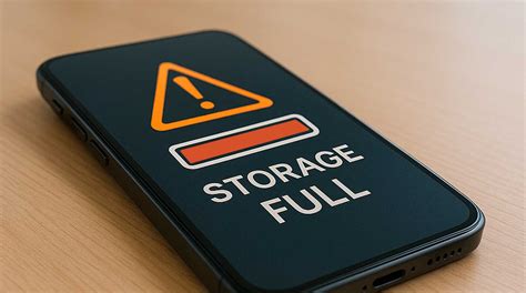 storage full warning