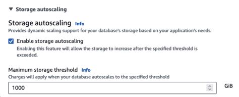 storage threshold
