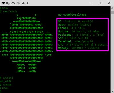 termux ssh server