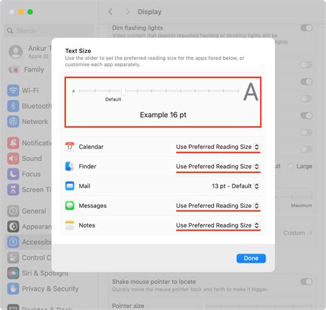 text not scaling app