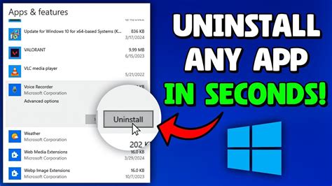 uninstall problem app