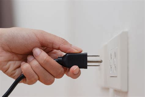 unplug TV power cord