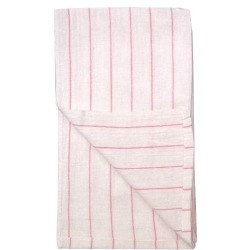 Restaurant Towels - White/Red Stripe - 12 pk.