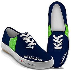 Women's Shoes: I Love The Seahawks Women's Canvas Shoes
