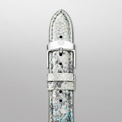 Michele 18Mm Metallic Multi Leather Strap Ms18aa060838