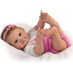 Sherry Miller 10 Little Fingers, 10 Little Toes Poseable Baby Girl Doll