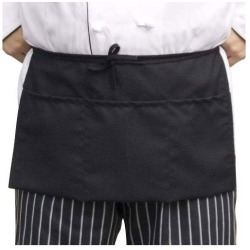 Professional 3-Pocket Aprons - Black - 6 pk.