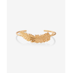 Express Womens Curved Feather Mini Cuff Bracelet