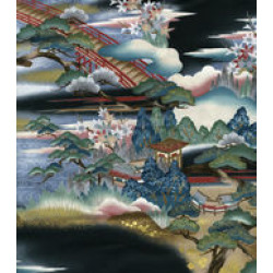 Quilters Premium Cotton Fabric-Bonsai Bridge Image Missing