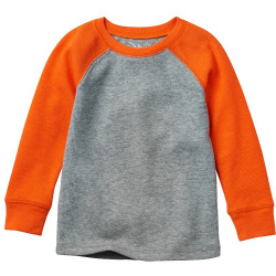 Jumping Beans Toddler Boy Colorblock Raglan Solid Thermal Tee, Size: 2T, Med Grey
