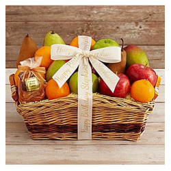 Simply Fresh & Dried Fruit with Personalized Ribbon
